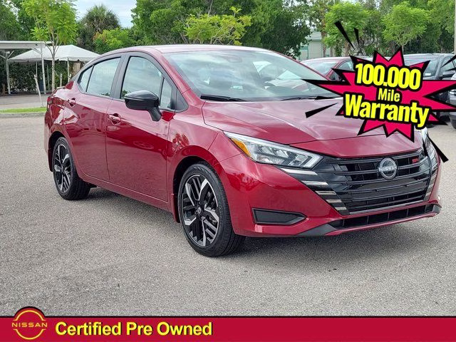 2025 Scarlet Ember Tintcoat Nissan Versa 1.6 SR FWD Sedan