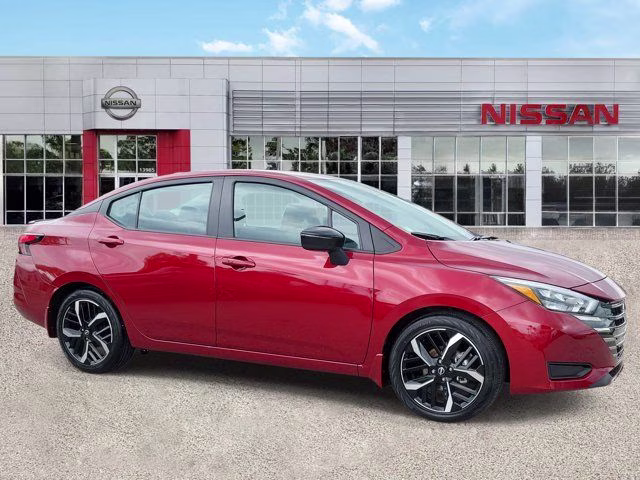 2025 Scarlet Ember Tintcoat Nissan Versa 1.6 SR FWD Sedan