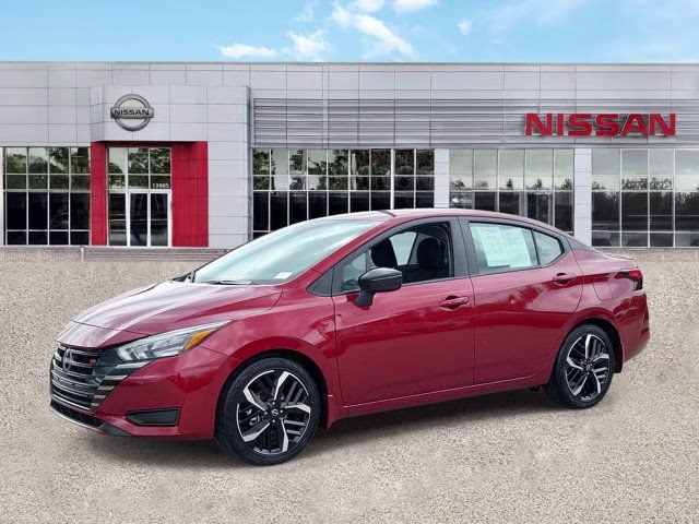2025 Scarlet Ember Tintcoat Nissan Versa 1.6 SR FWD Sedan