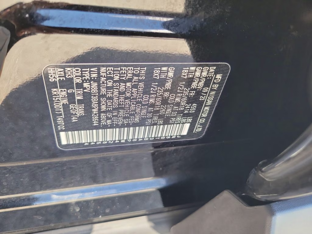 2023 Super Black Nissan Rogue SV FWD SUV