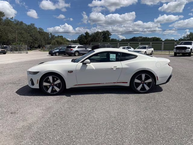 2025 Wimbledon White Ford Mustang GT Premium RWD Coupe