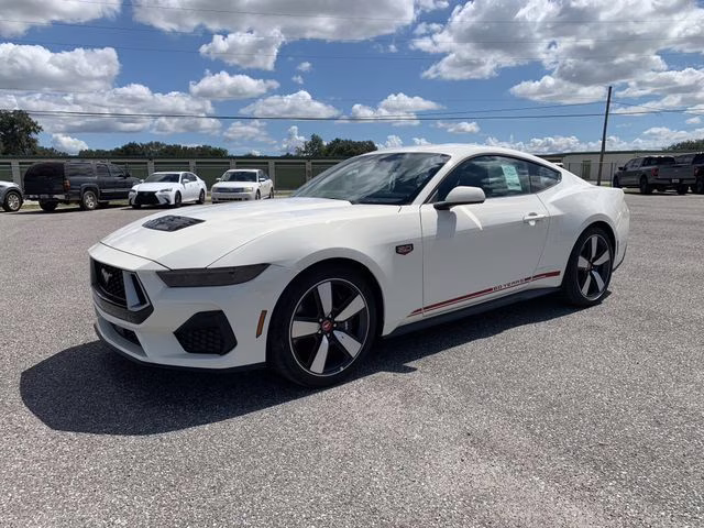 2025 Wimbledon White Ford Mustang GT Premium RWD Coupe