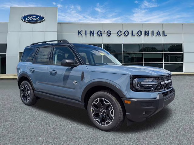 2025 Azure Gray Metallic Tri-Coat Ford Bronco Sport Outer Banks 4X4 SUV