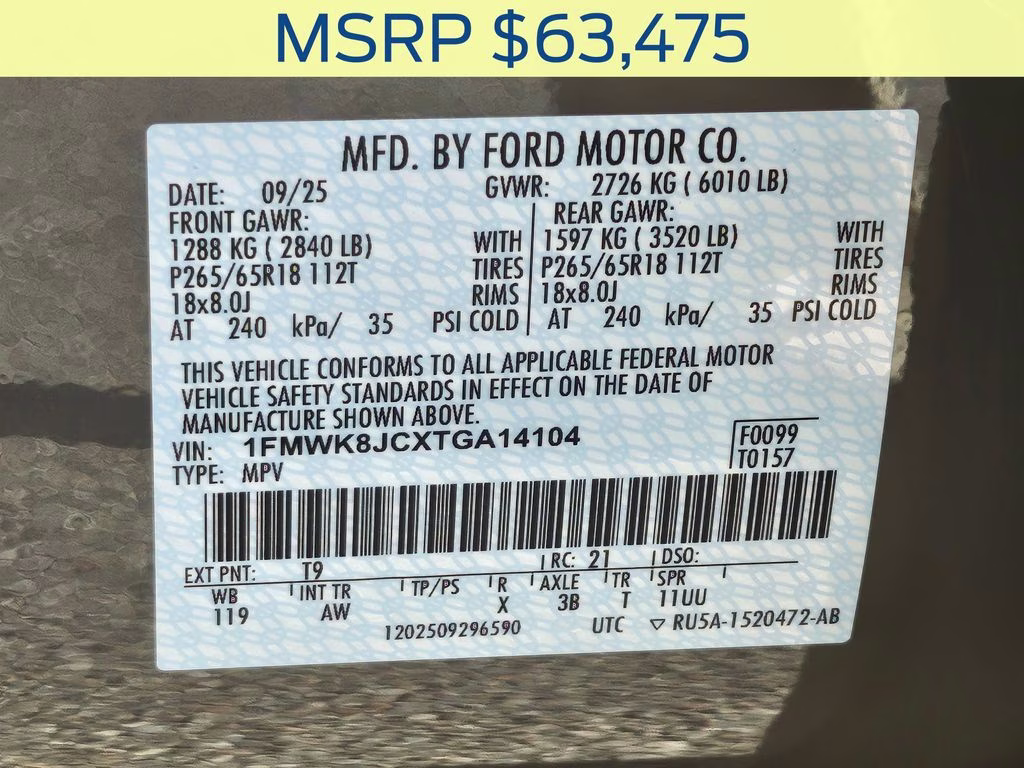 2026 Marsh Gray Ford Explorer Tremor 4X4 SUV