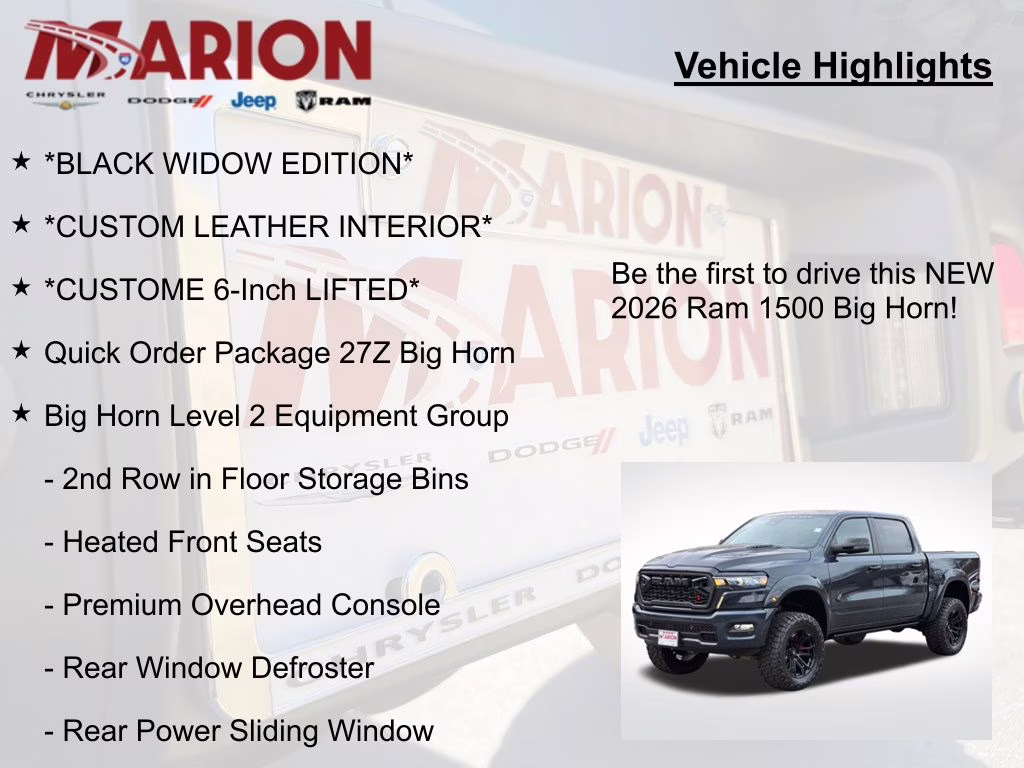 2026 Forged Blue Metallic Ram 1500 Big Horn/Lone Star 4X4 Truck