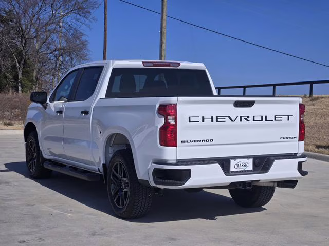 2025 Summit White Chevrolet Silverado 1500 Custom RWD Truck