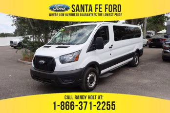 2024 White Ford Transit Passenger Wagon XL RWD Van