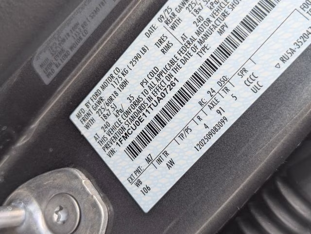 2026 Carbonized Gray Metallic Ford Escape Plug-In Hybrid Base FWD SUV