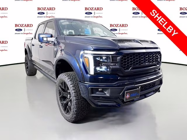 2025 Antimatter Blue Metallic Ford F-150 Lariat Shelby 4X4 Truck