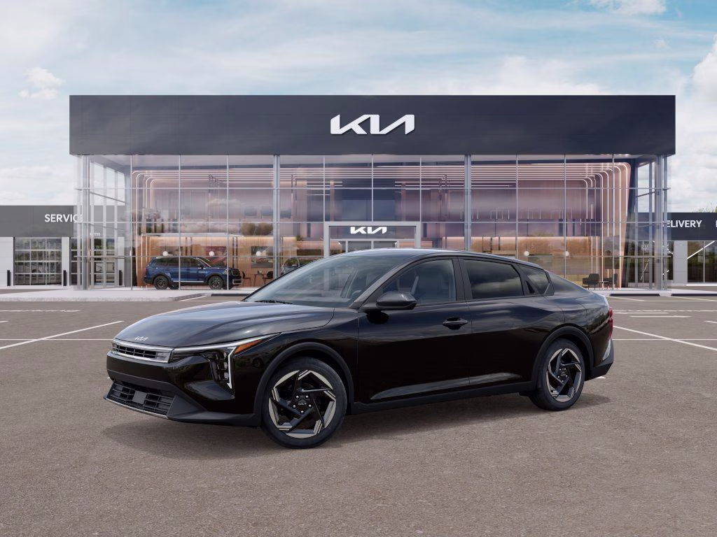2025 Aurora Black Pearl Kia K4 EX FWD Sedan