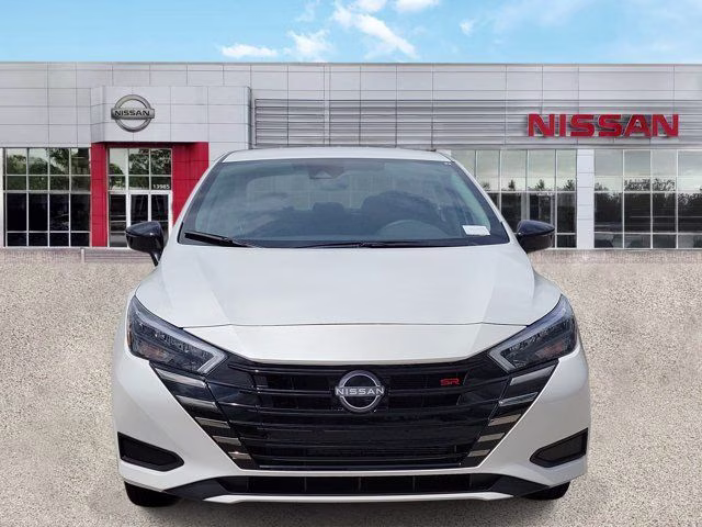 2025 Aspen White Tricoat Nissan Versa 1.6 SR FWD Sedan