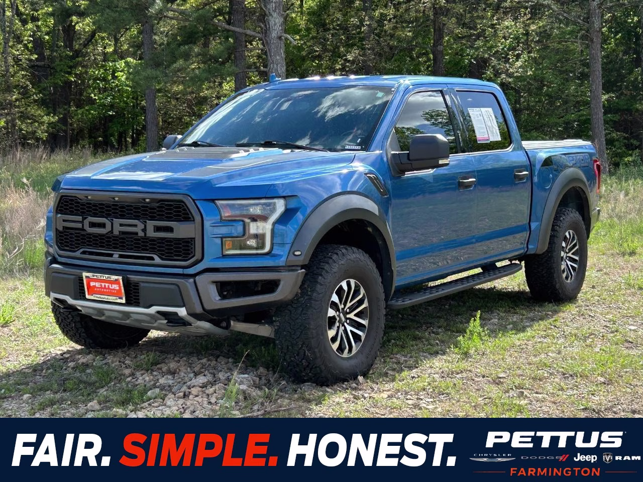 2019 Velocity Blue Metallic Ford F-150 Raptor 4X4 Truck