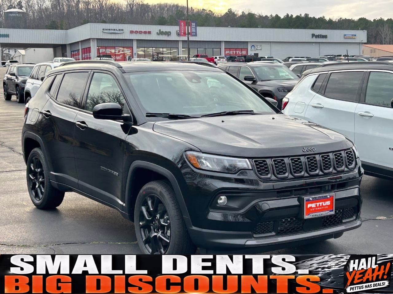 2026 Diamond Black Crystal Pearlcoat Jeep Compass Latitude 4X4 SUV