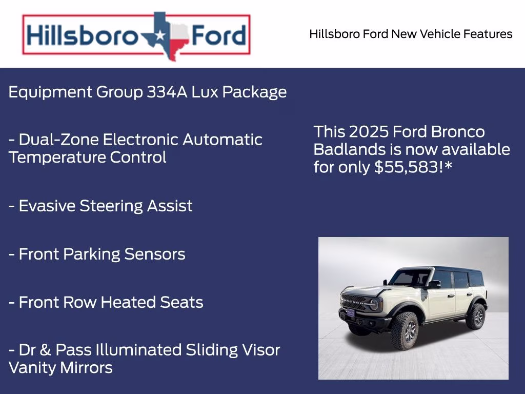 2025 Desert Sand Ford Bronco Badlands 4X4 SUV