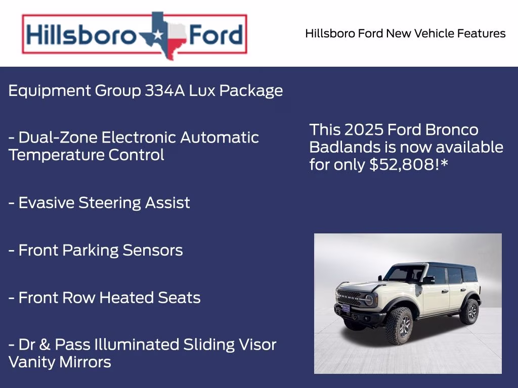 2025 Desert Sand Ford Bronco Badlands 4X4 SUV