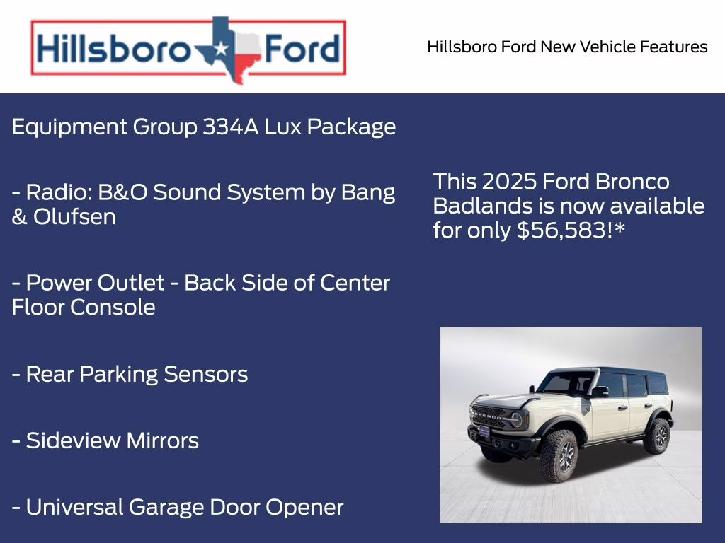 2025 Desert Sand Ford Bronco Badlands 4X4 SUV