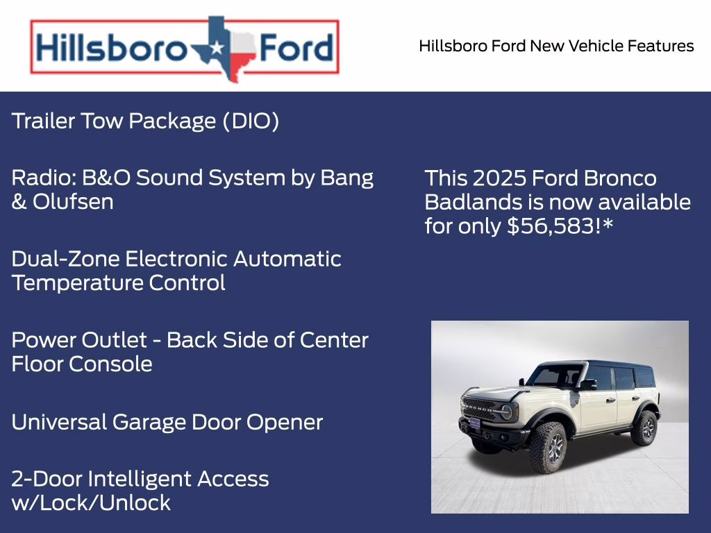 2025 Desert Sand Ford Bronco Badlands 4X4 SUV