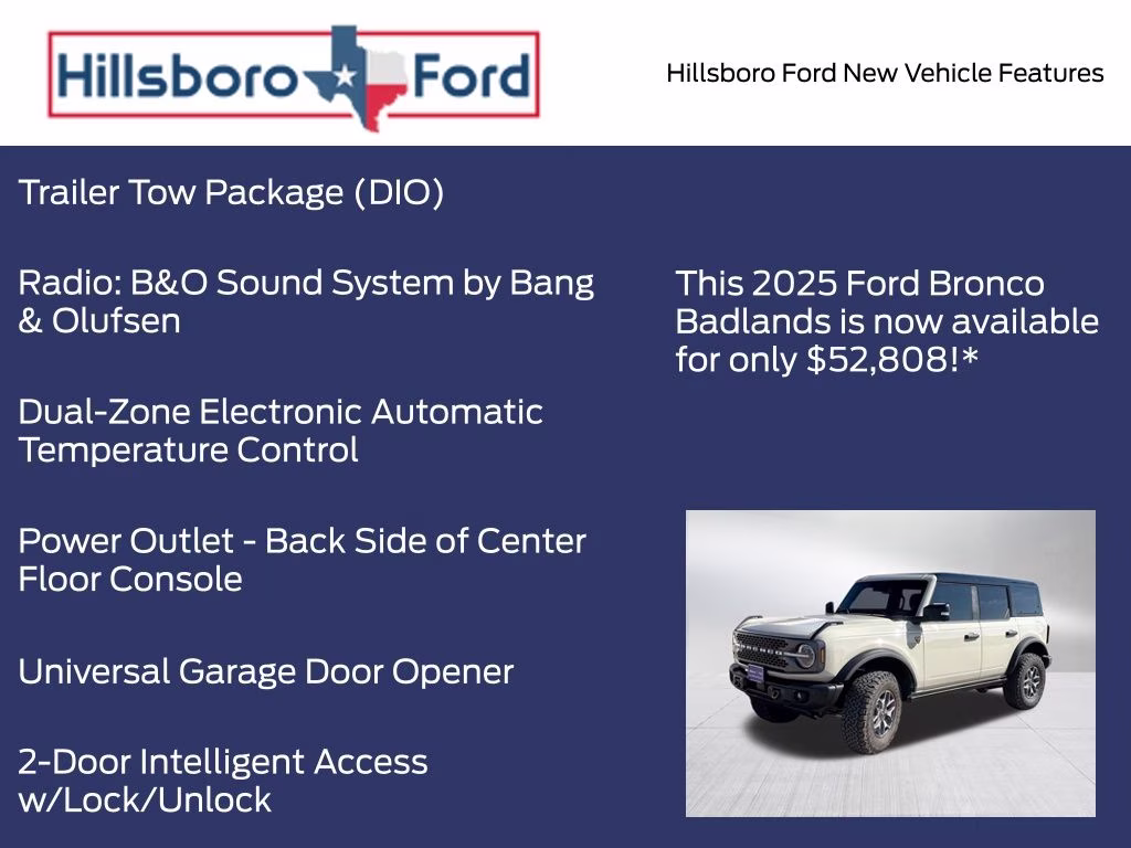 2025 Desert Sand Ford Bronco Badlands 4X4 SUV