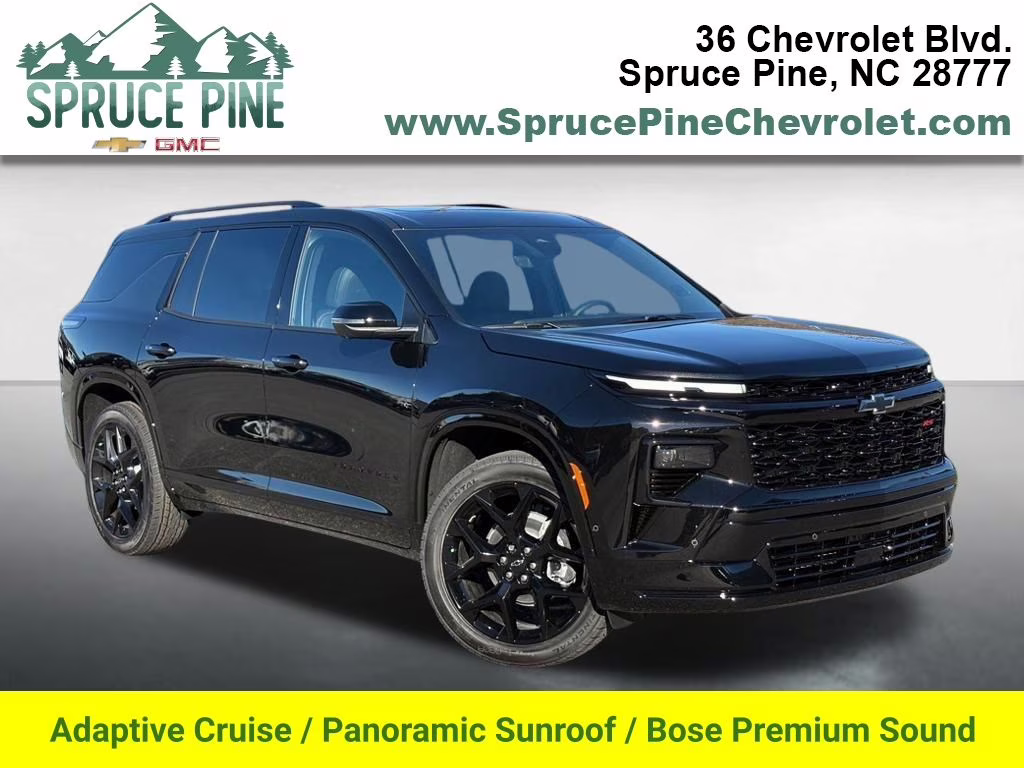 2026 Mosaic Black Metallic Chevrolet Traverse RS AWD SUV
