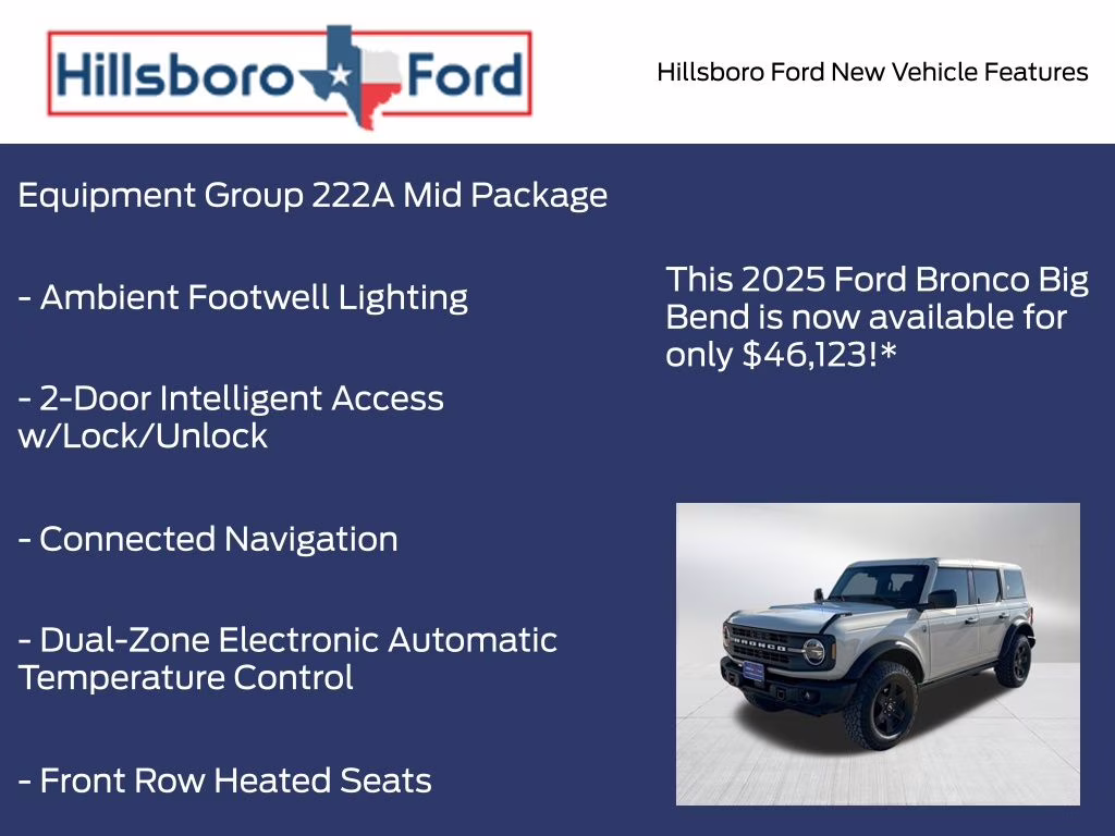 2025 Desert Sand Ford Bronco Big Bend 4X4 SUV