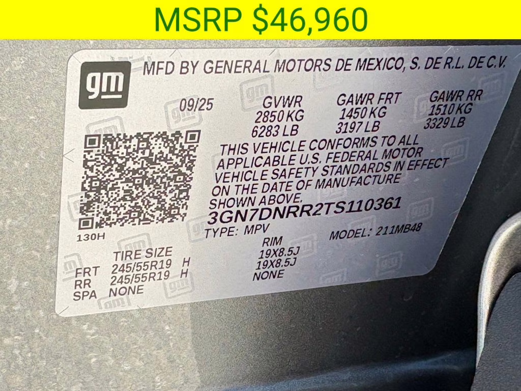 2026 Sterling Gray Metallic Chevrolet Equinox EV LT FWD SUV