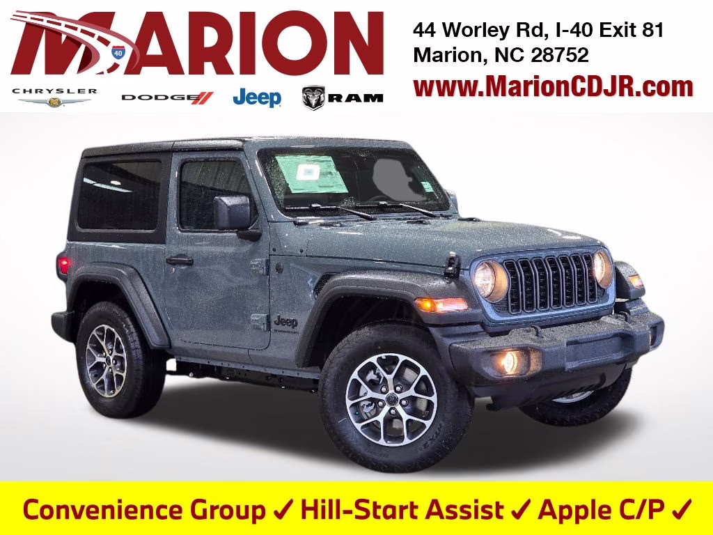 2026 Anvil Clear Coat Jeep Wrangler Sport S 4X4 SUV