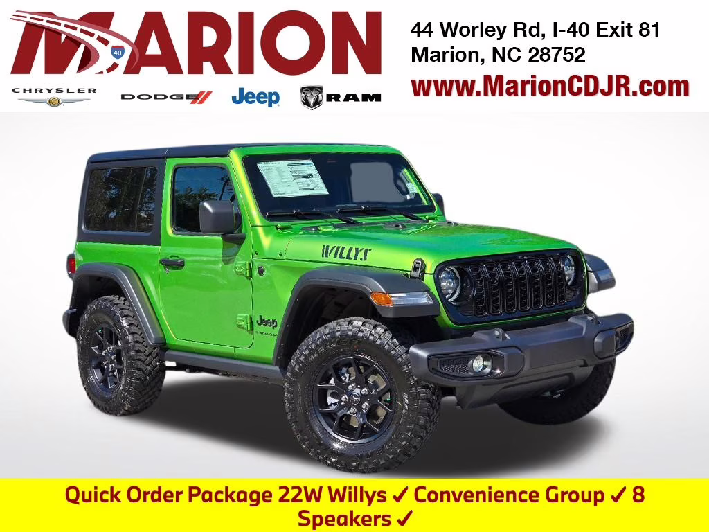 2026 Mojito Clear-Coat Jeep Wrangler Willys 4X4 SUV