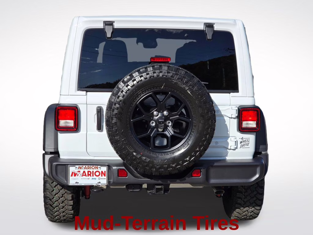 2026 Bright White Clearcoat Jeep Wrangler Willys 4X4 SUV