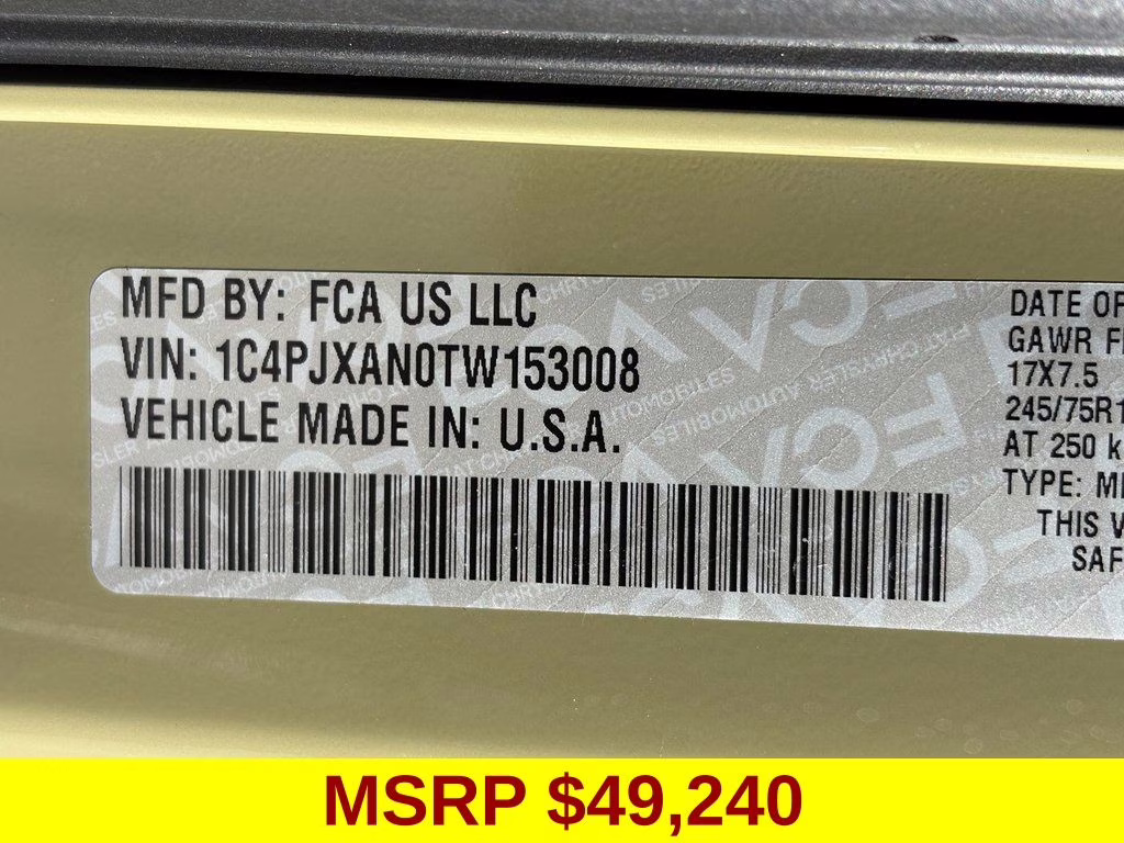 2026 41 Jeep Wrangler Sport S 4X4 SUV