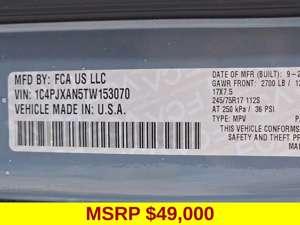 2026 Anvil Clear Coat Jeep Wrangler Sport S 4X4 SUV