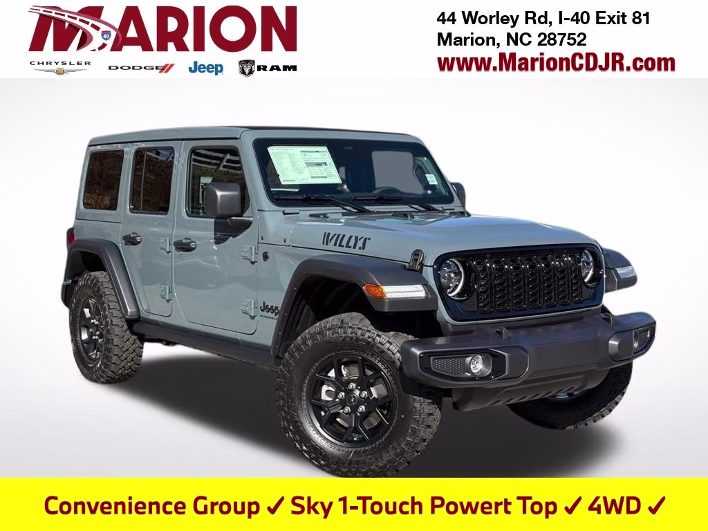 2026 Anvil Clear Coat Jeep Wrangler Willys 4X4 SUV