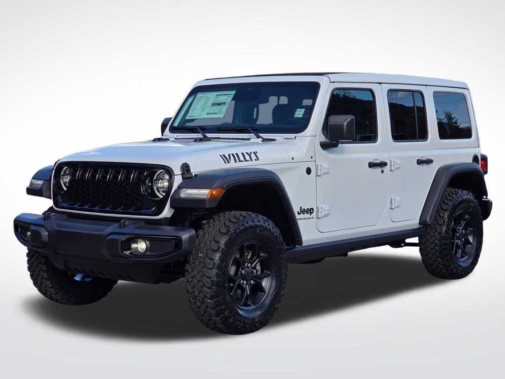 2026 Bright White Clearcoat Jeep Wrangler Willys 4X4 SUV