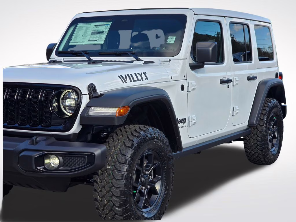 2026 Bright White Clearcoat Jeep Wrangler Willys 4X4 SUV