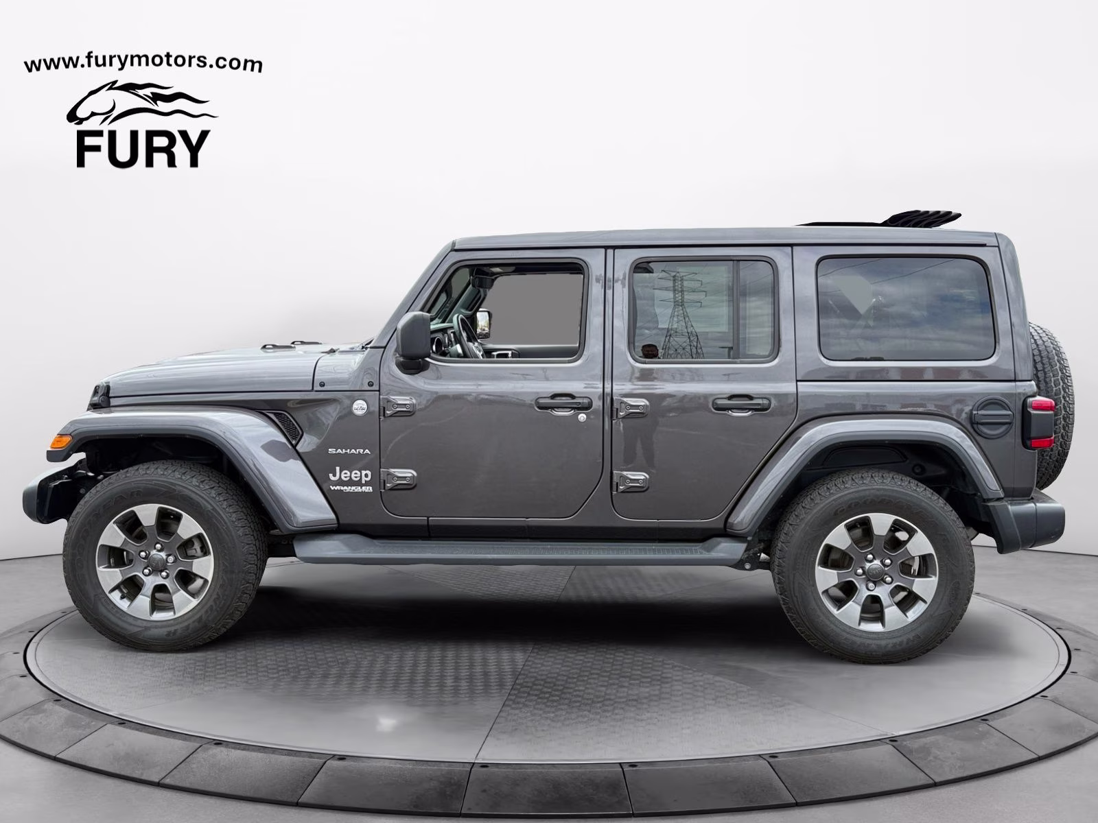 2020 Granite Crystal Metallic Clearcoat Jeep Wrangler Unlimited Sahara 4X4 SUV