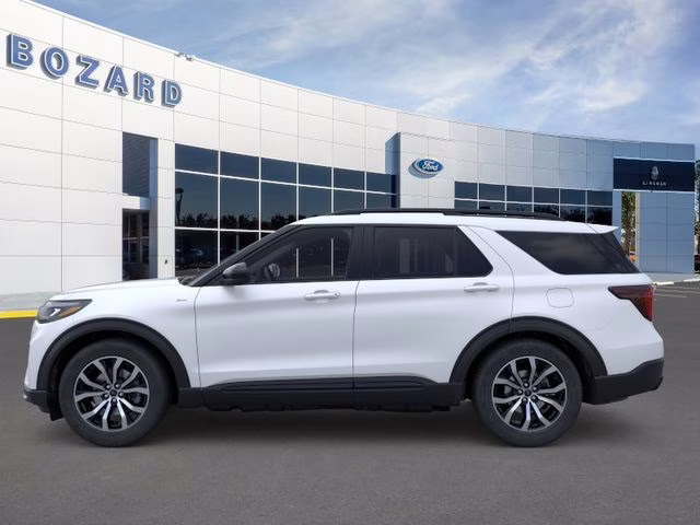 2026 Star White Metallic Tri-Coat Ford Explorer ST-Line 4X4 SUV