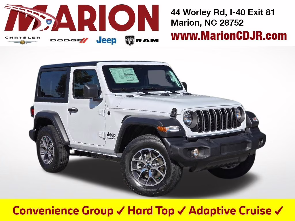 2026 Bright White Clearcoat Jeep Wrangler Sport S 4X4 SUV