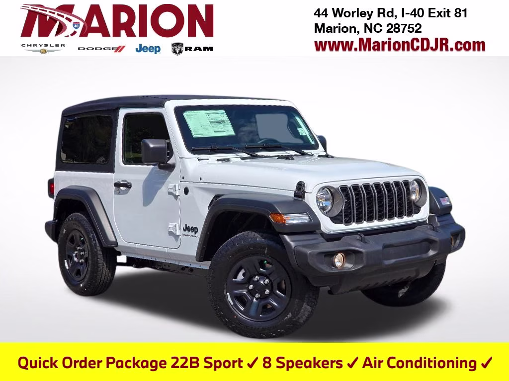 2026 Bright White Clearcoat Jeep Wrangler Sport 4X4 SUV