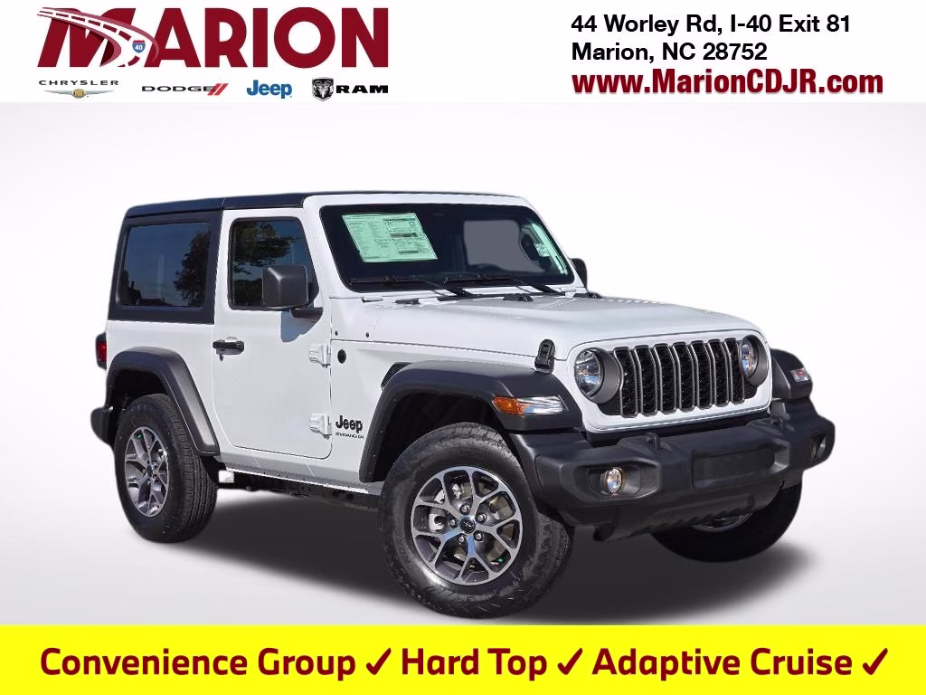 2026 Bright White Clearcoat Jeep Wrangler Sport S 4X4 SUV