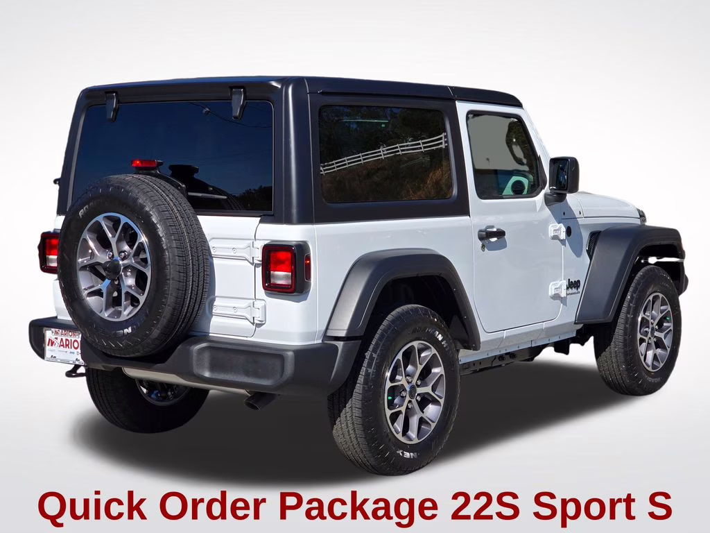 2026 Bright White Clearcoat Jeep Wrangler Sport S 4X4 SUV