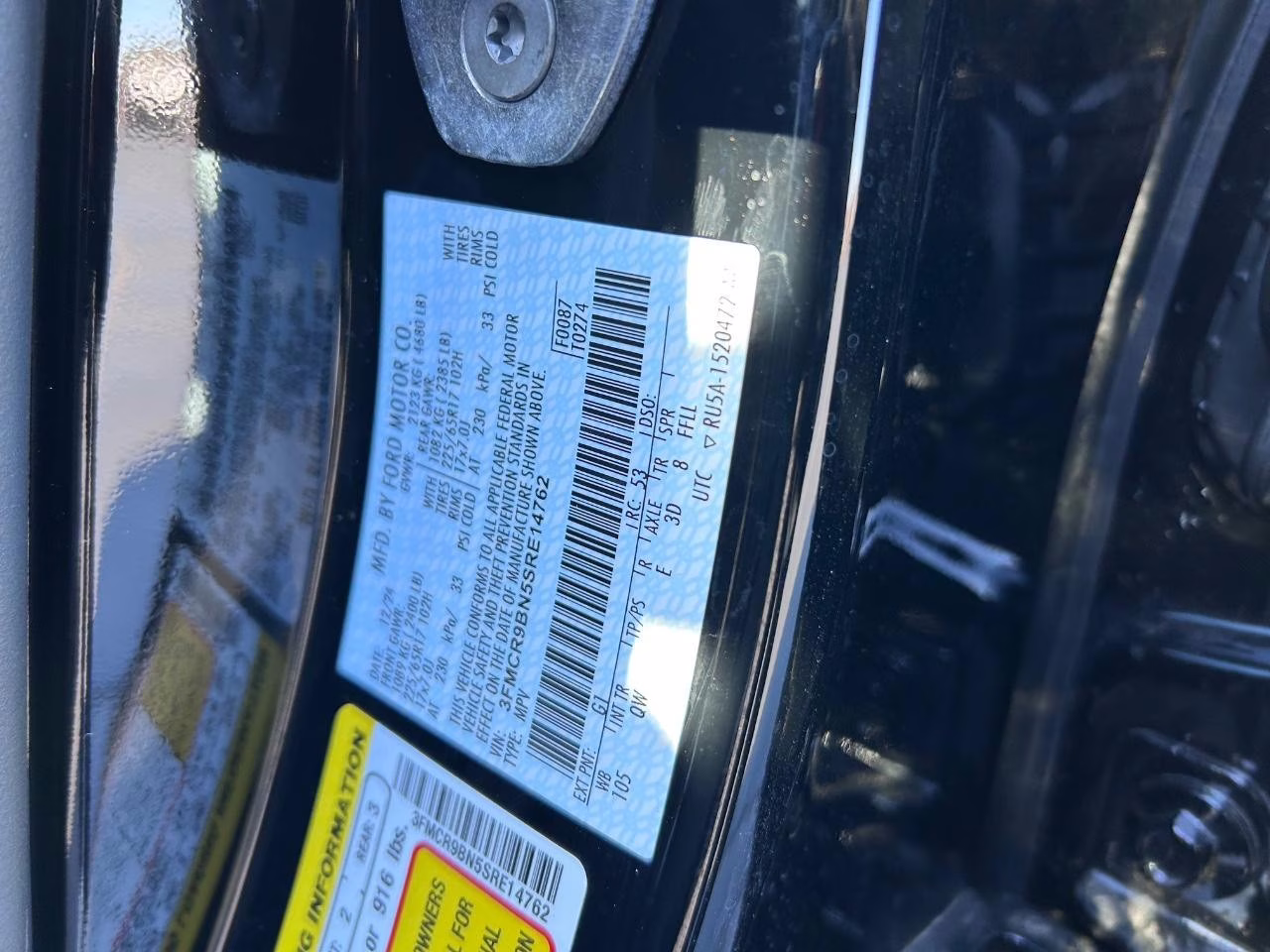 2025 Shadow Black Ford Bronco Sport Big Bend 4X4 SUV