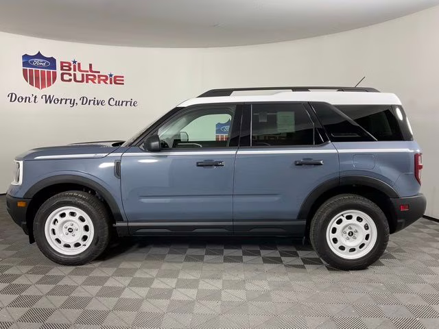 2025 Azure Gray Metallic Ford Bronco Sport Heritage 4X4 SUV