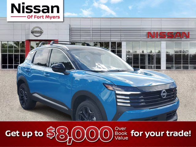 2026 Arctic Ice Blue/Black Nissan Kicks SR FWD SUV