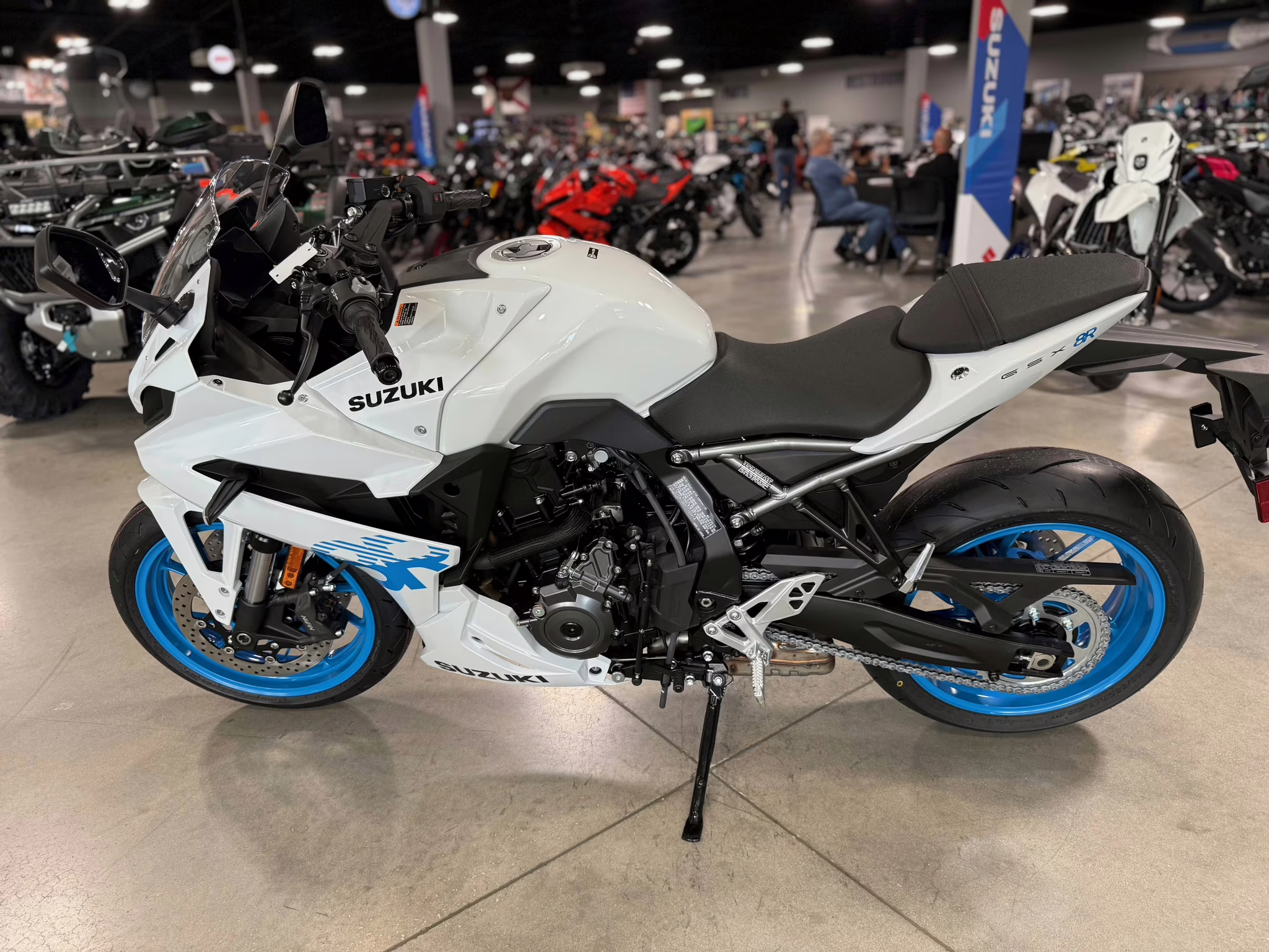 2026 White Suzuki GSX 8R Motorcycle