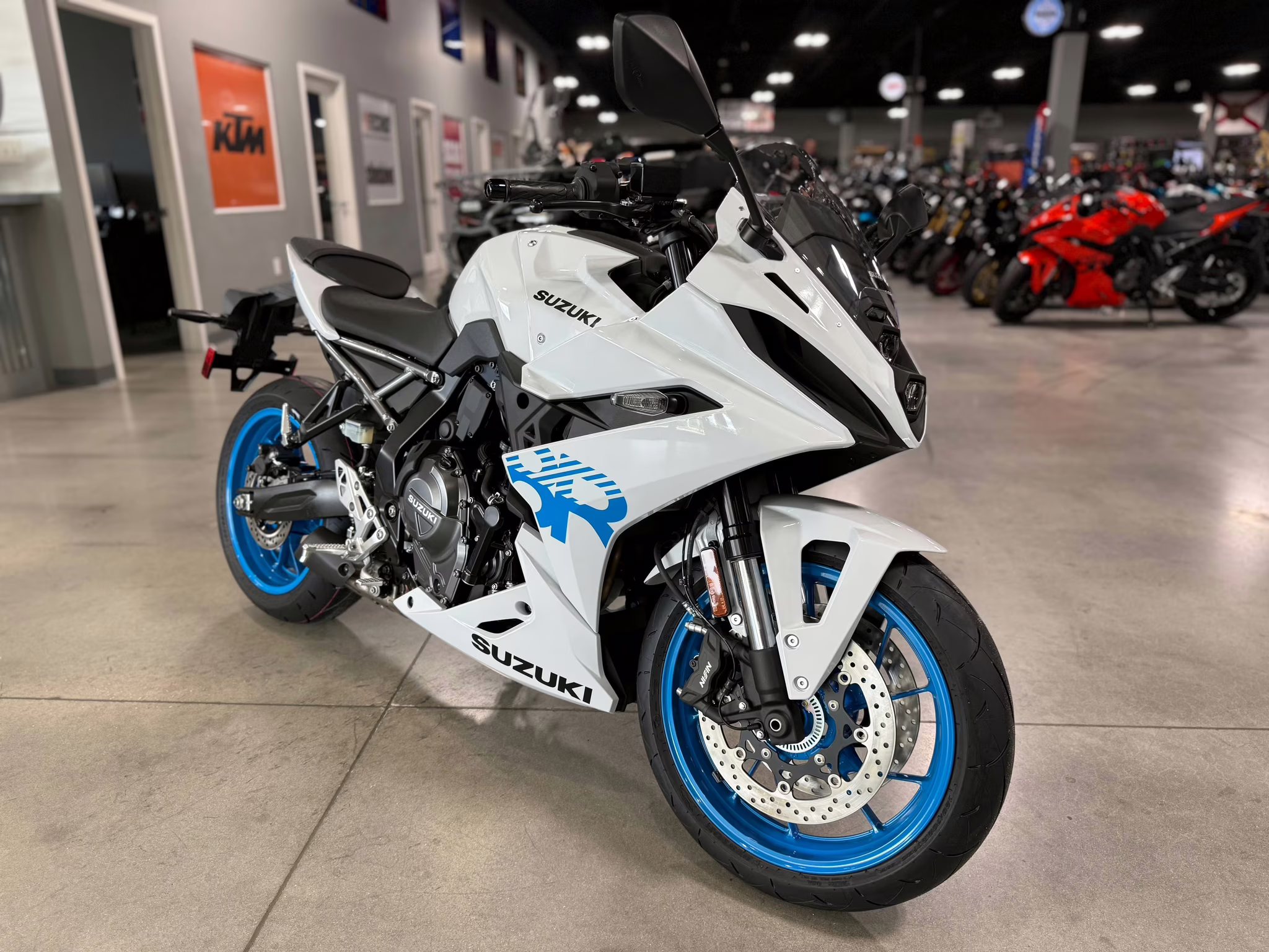 2026 White Suzuki GSX 8R Motorcycle