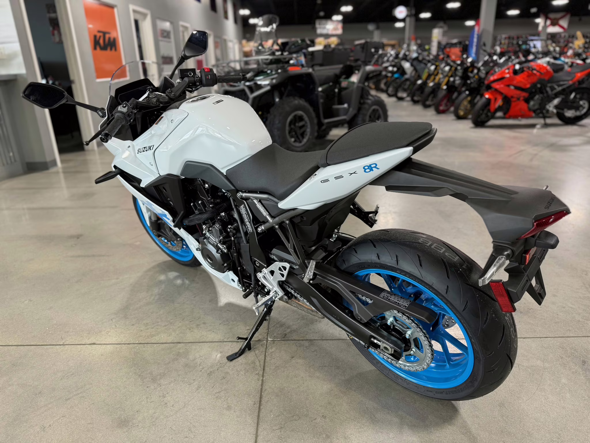 2026 White Suzuki GSX 8R Motorcycle