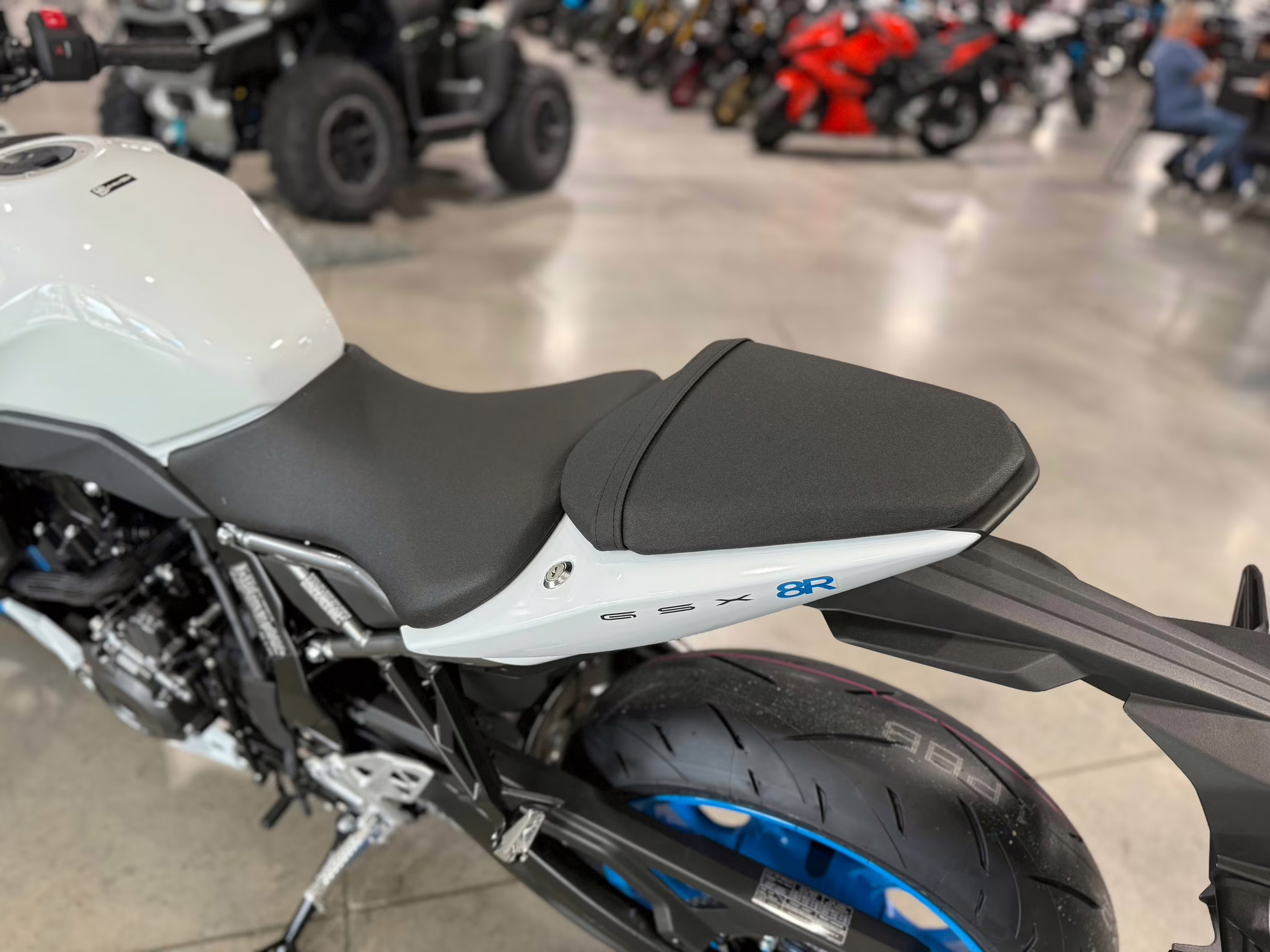 2026 White Suzuki GSX 8R Motorcycle