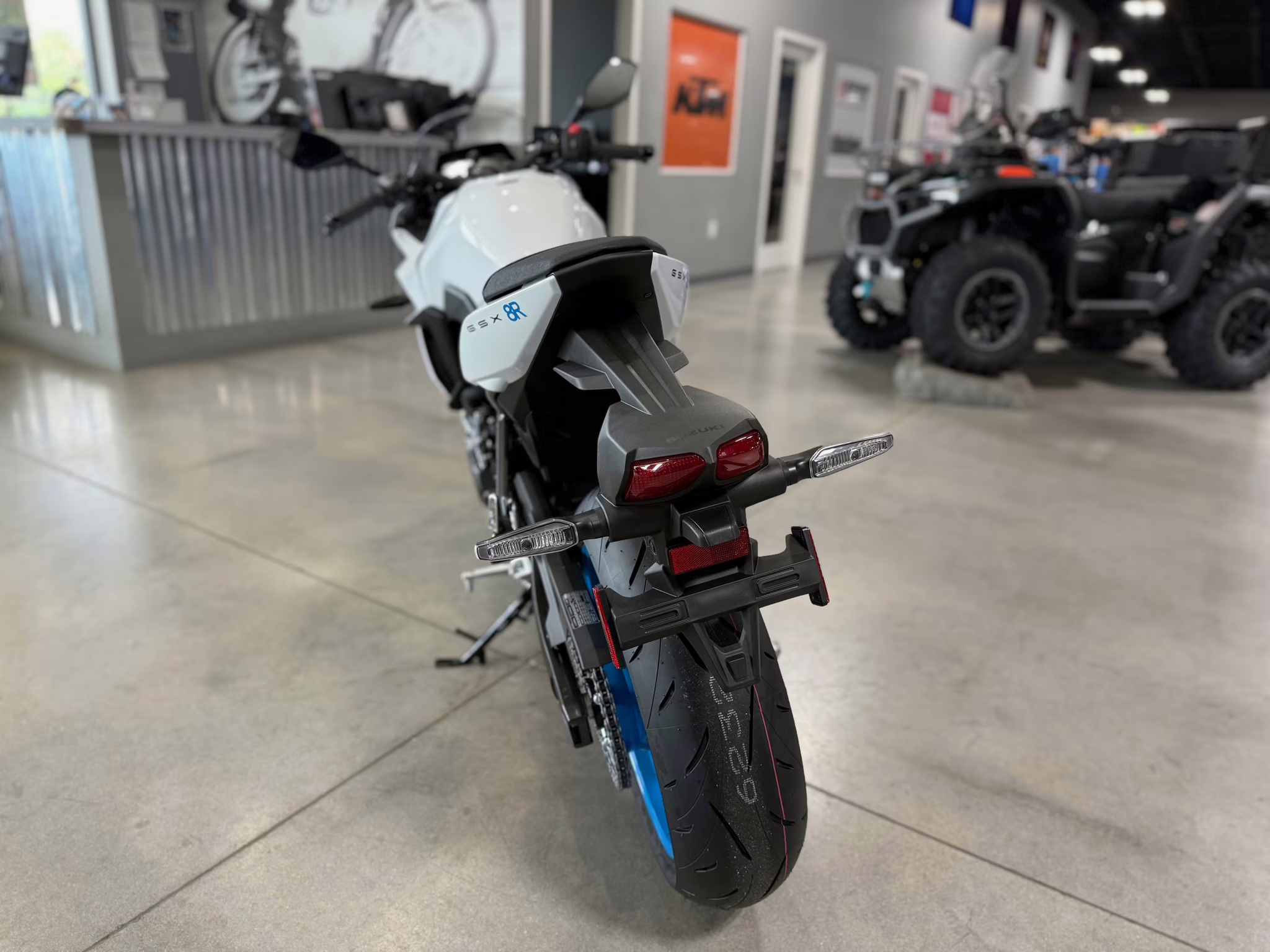 2026 White Suzuki GSX 8R Motorcycle