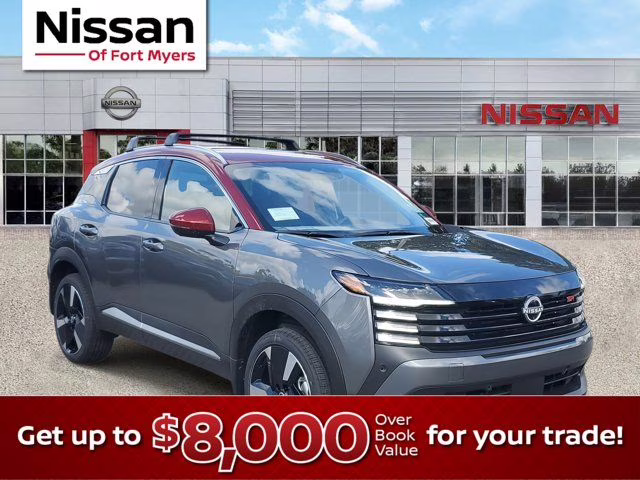 2026 Gun Metallic/Scarlet Ember Tintcoat Nissan Kicks SR FWD SUV