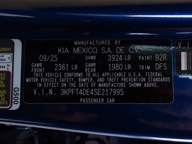 2025 Deep Sea Blue Kia K4 LXS FWD Sedan