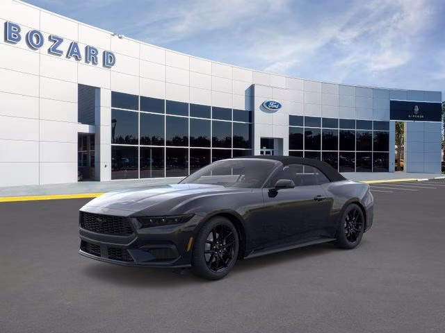 2026 Shadow Black Ford Mustang EcoBoost Premium RWD Convertible